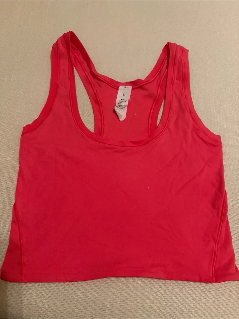 lululemon athletica Pink Racerback Crop Tank
